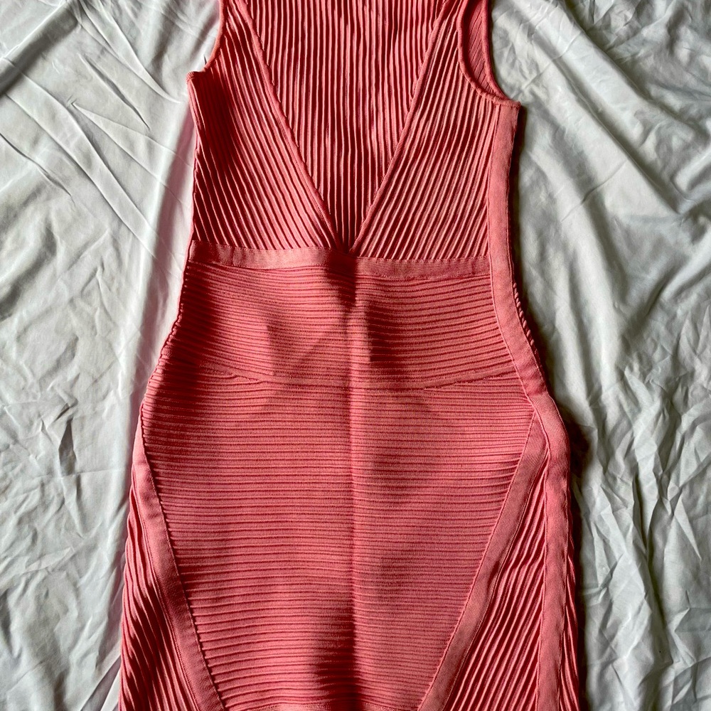 Hot pink herve leger dress